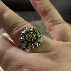 James Avery sunflower ring size 6